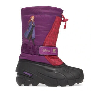 NEW Disney × Sorel Youth Flurry Frozen 2 Anna Winter Boot NIB Youth Wild Iris